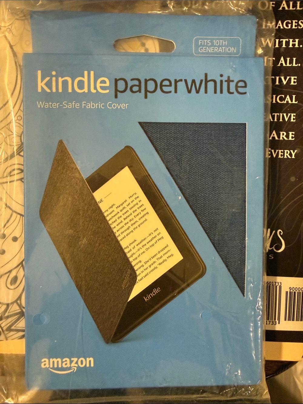 Amazon Kindle Paperwhite Water-Safe Fabric Cover - Dark Blue